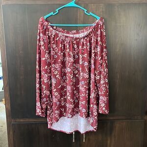Panhandle Floral Off The Should Top Size Large